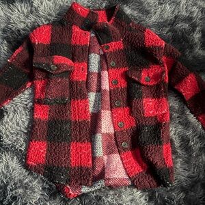 Love Red and Black Plaid Sweater